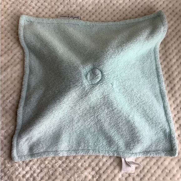 Blankets & Beyond Monkey Plush Lovey Baby Security Blanket w Pacifier Holder - Picture 7 of 14